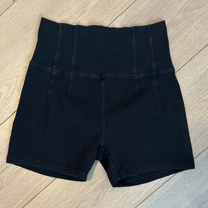 Aerie Women's Black High-Waisted Shorts